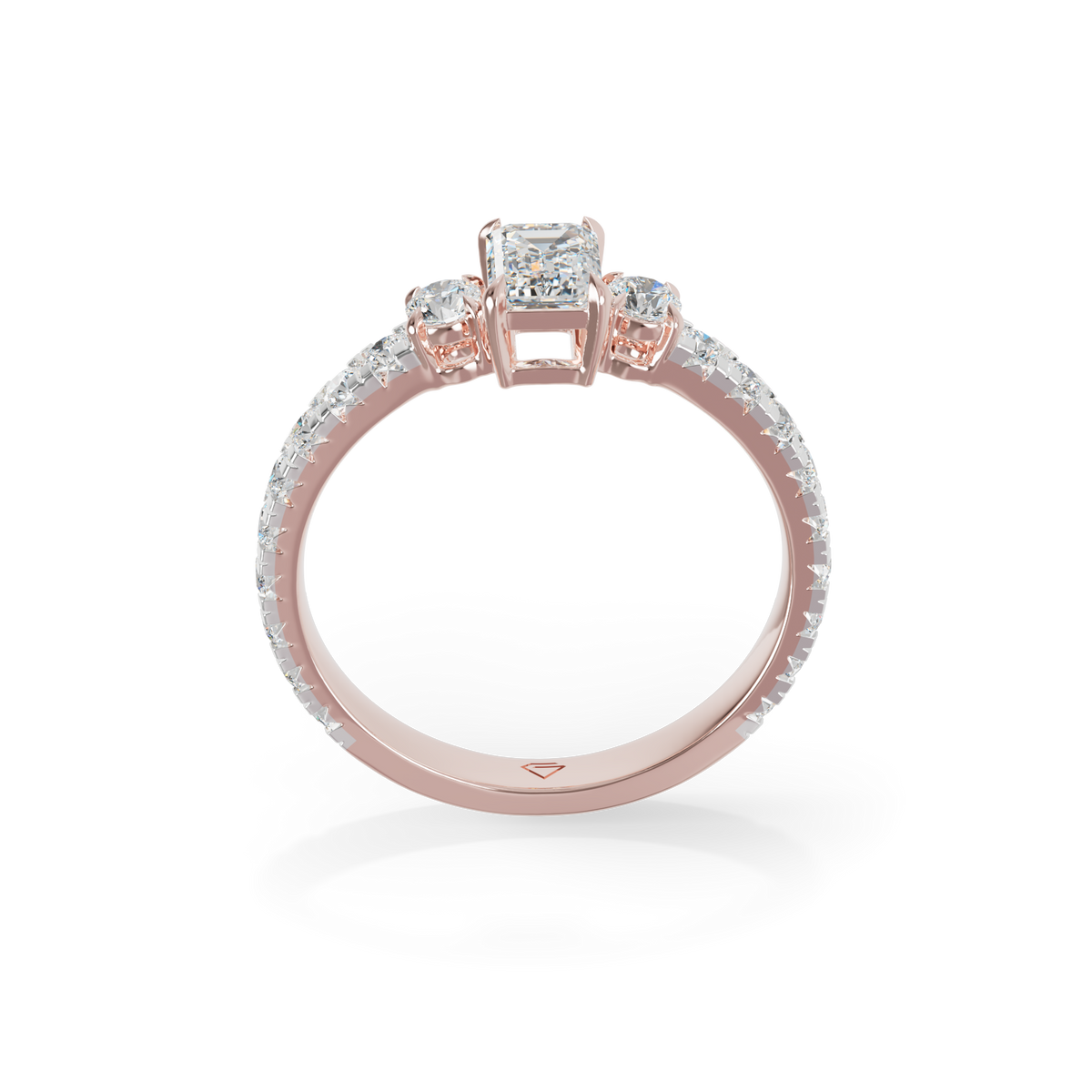 Guru Jewel's Blue Sapphire And Round Diamond Studded Exclusive Silver Ring For Her