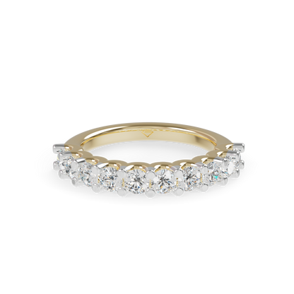 Classic Eternity 925 Silver And Diamond Studded Ladies Ring For Her