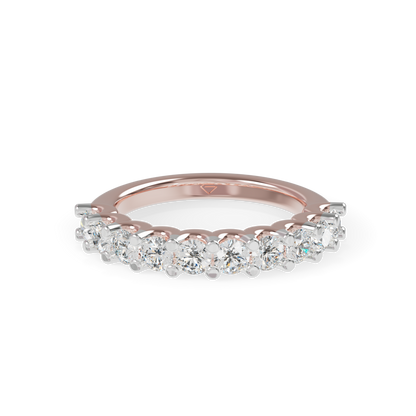 Classic Eternity 925 Silver And Diamond Studded Ladies Ring For Her