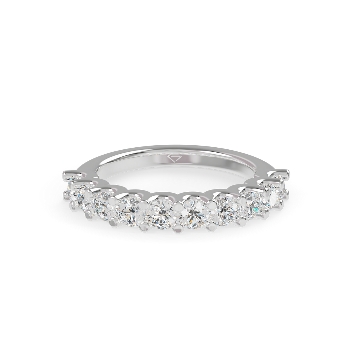 Classic Eternity 925 Silver And Diamond Studded Ladies Ring For Her