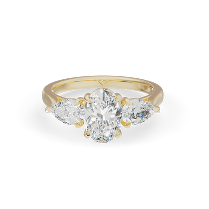 Fabulous 925 Silver Fancy Cut Fancy Diamond Studded Trending Ladies Ring For Her