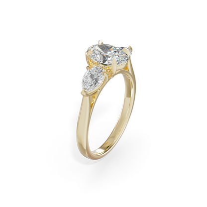 Fabulous 925 Silver Fancy Cut Fancy Diamond Studded Trending Ladies Ring For Her
