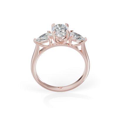 Fabulous 925 Silver Fancy Cut Fancy Diamond Studded Trending Ladies Ring For Her