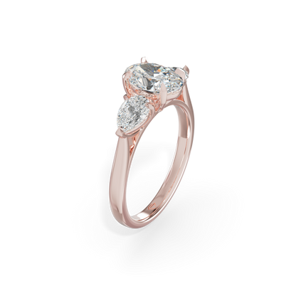 Fabulous 925 Silver Fancy Cut Fancy Diamond Studded Trending Ladies Ring For Her