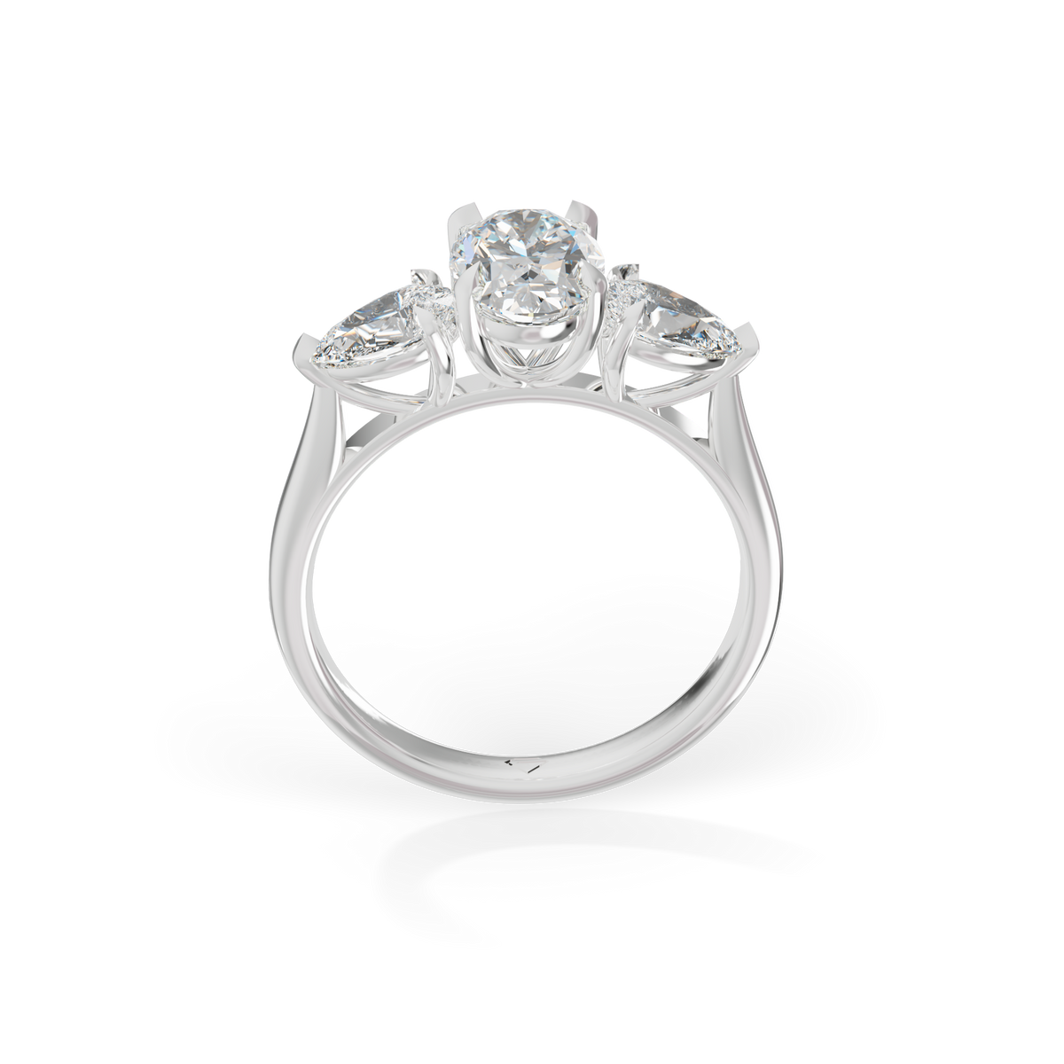 Fabulous 925 Silver Fancy Cut Fancy Diamond Studded Trending Ladies Ring For Her