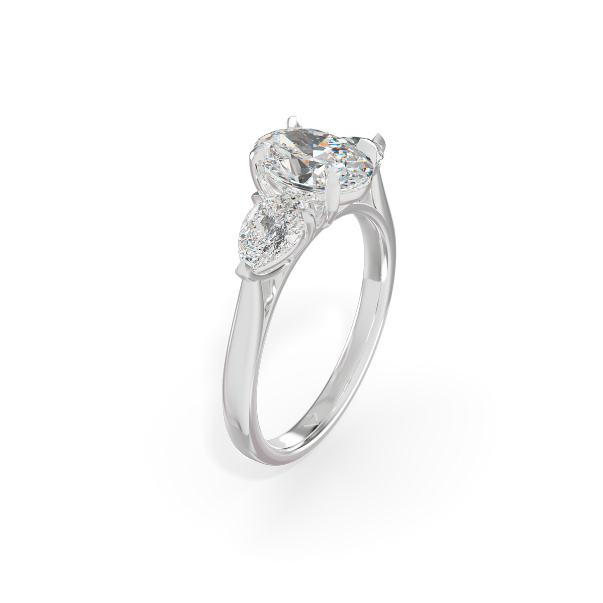 Fabulous 925 Silver Fancy Cut Fancy Diamond Studded Trending Ladies Ring For Her