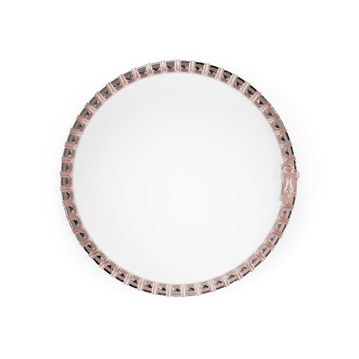 Guru Jewel's  Black Onyx Princess Cut Tennis Bracelet for Her