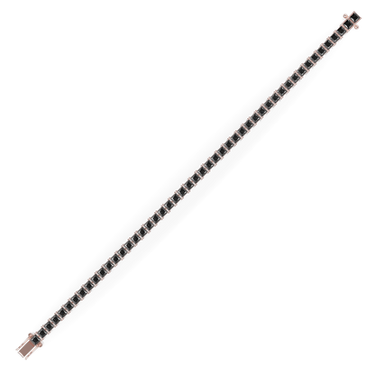 Guru Jewel's  Black Onyx Princess Cut Tennis Bracelet for Her