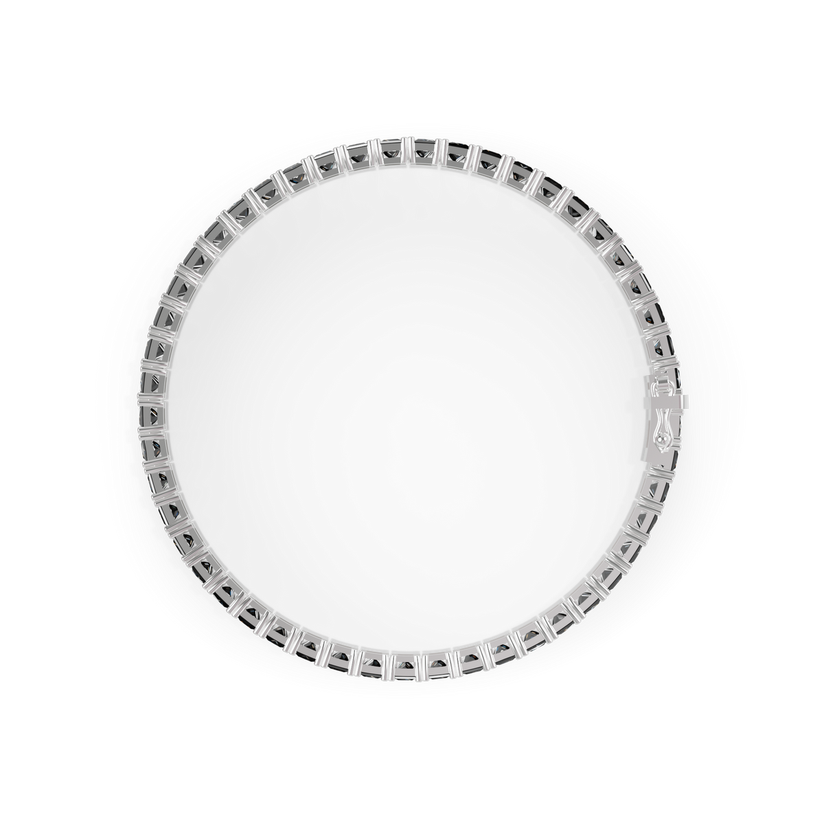 Guru Jewel's  Black Onyx Princess Cut Tennis Bracelet for Her