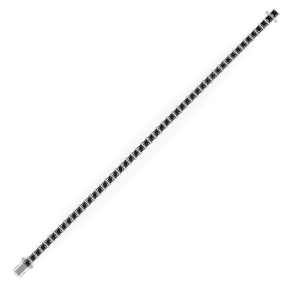 Guru Jewel's  Black Onyx Princess Cut Tennis Bracelet for Her