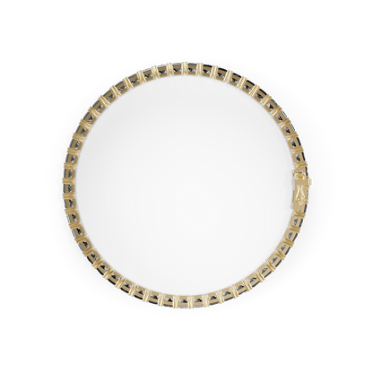 Guru Jewel's  Black Onyx Princess Cut Tennis Bracelet for Her