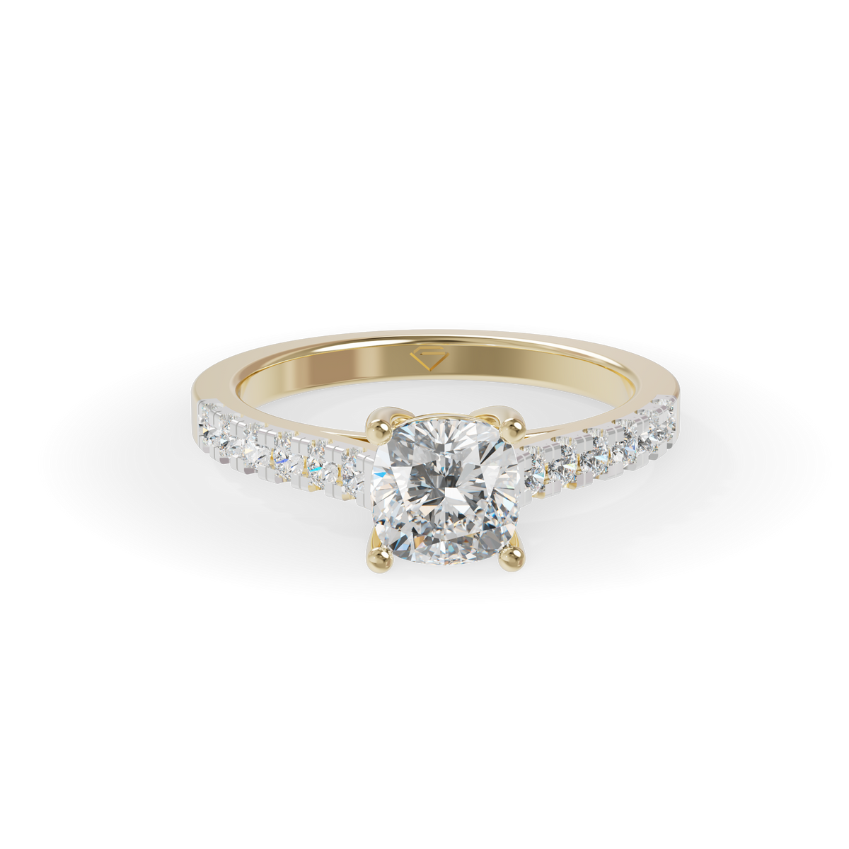 Guru Jewel's  Sophisticated Prong-Set Cushion Crystal Stacking Ring for Her