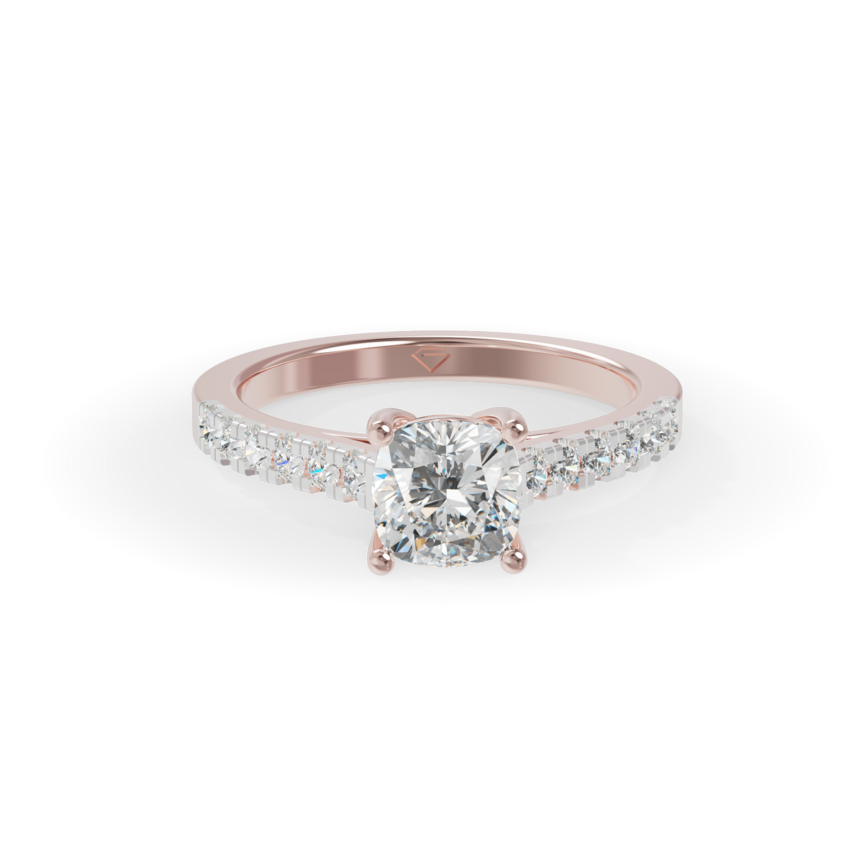 Guru Jewel's  Sophisticated Prong-Set Cushion Crystal Stacking Ring for Her