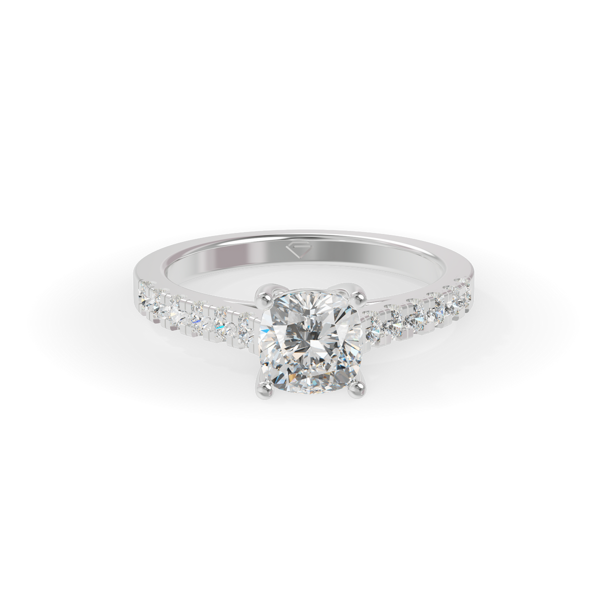 Guru Jewel's  Sophisticated Prong-Set Cushion Crystal Stacking Ring for Her