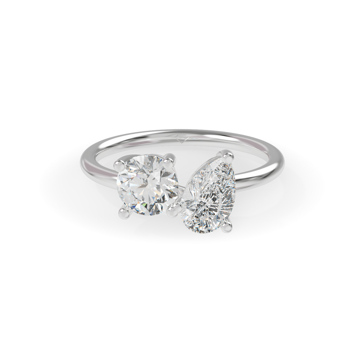 Guru Jewel's Asymmetric Round and Pear Bypass Ring for Her