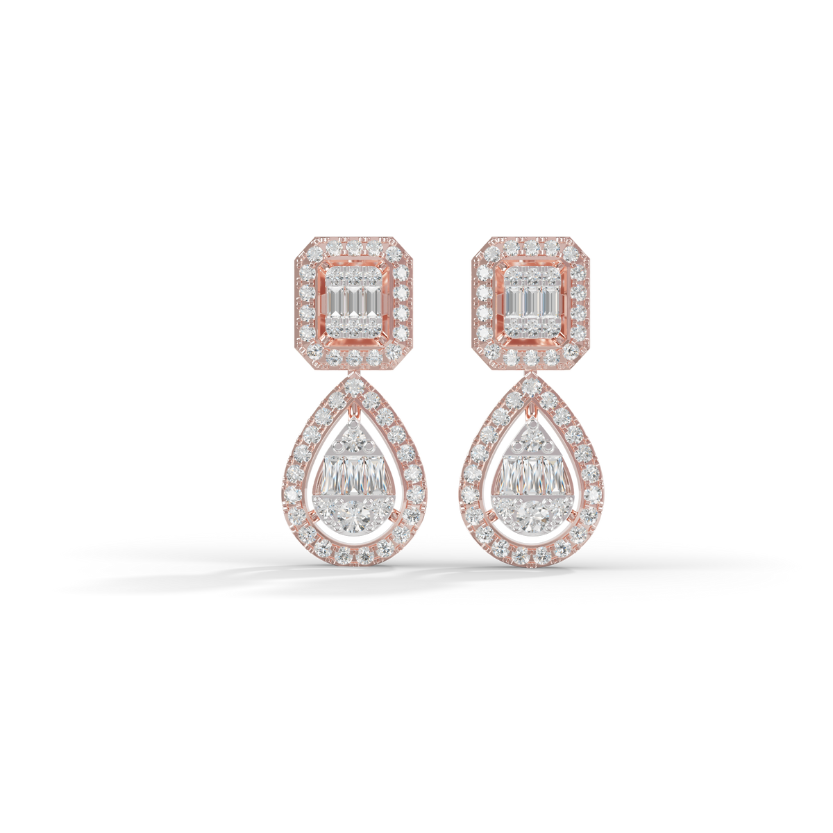 Guru Jewel's Diamond Studded Devastating Silver Earrings For Her