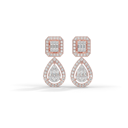 Guru Jewel's Diamond Studded Devastating Silver Earrings For Her