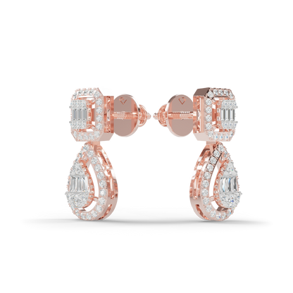 Guru Jewel's Diamond Studded Devastating Silver Earrings For Her