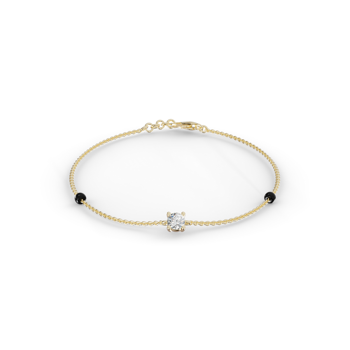 Guru Jewel's Simple Solitaire Diamond Bracelet for Her