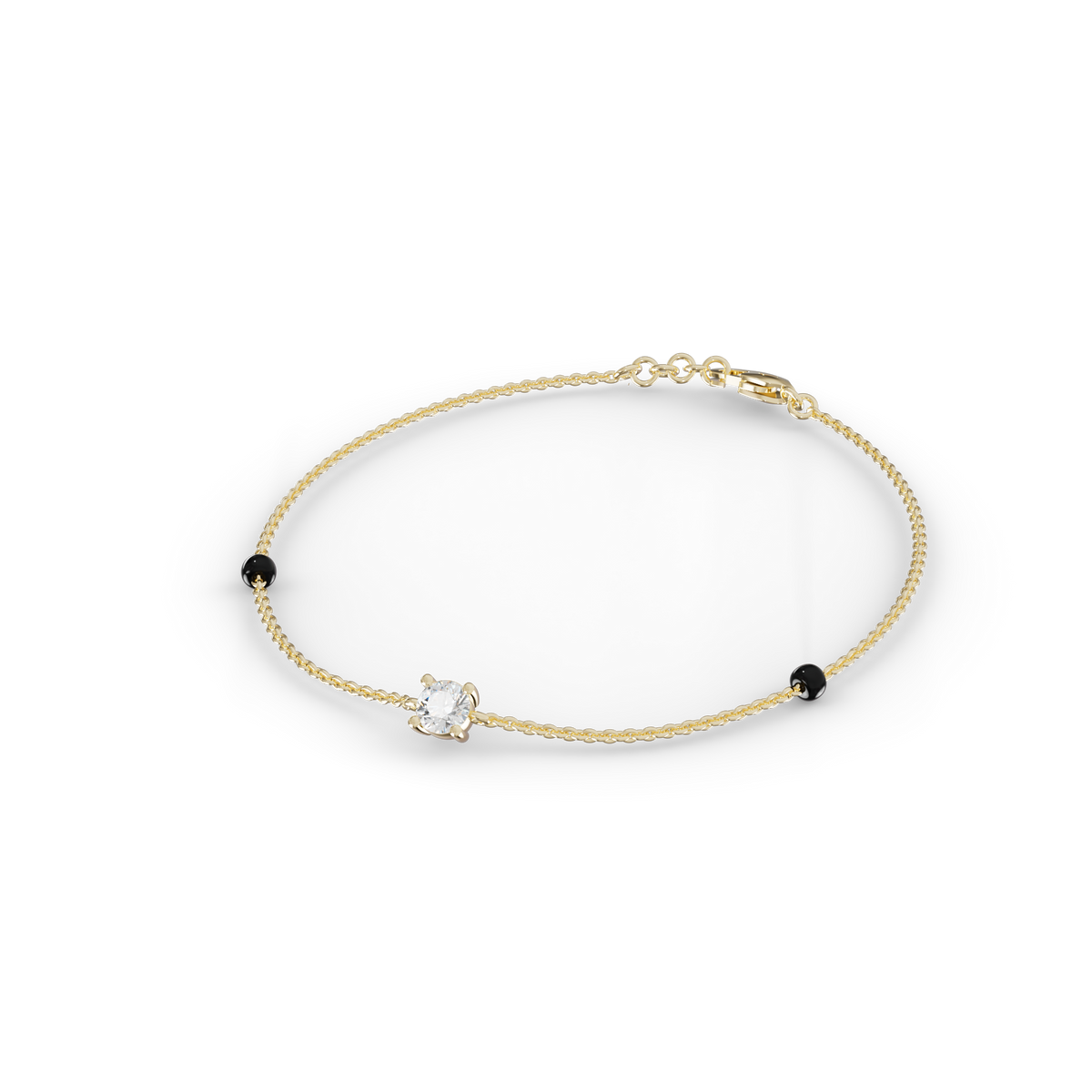 Guru Jewel's Simple Solitaire Diamond Bracelet for Her