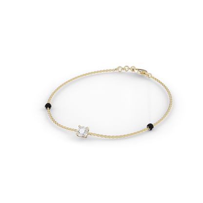 Guru Jewel's Simple Solitaire Diamond Bracelet for Her