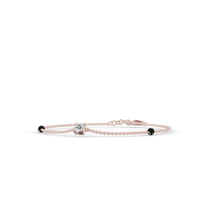 Guru Jewel's Simple Solitaire Diamond Bracelet for Her