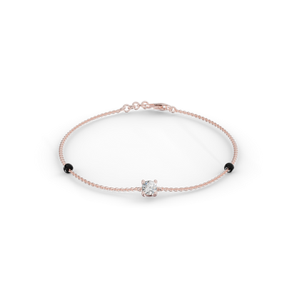Guru Jewel's Simple Solitaire Diamond Bracelet for Her