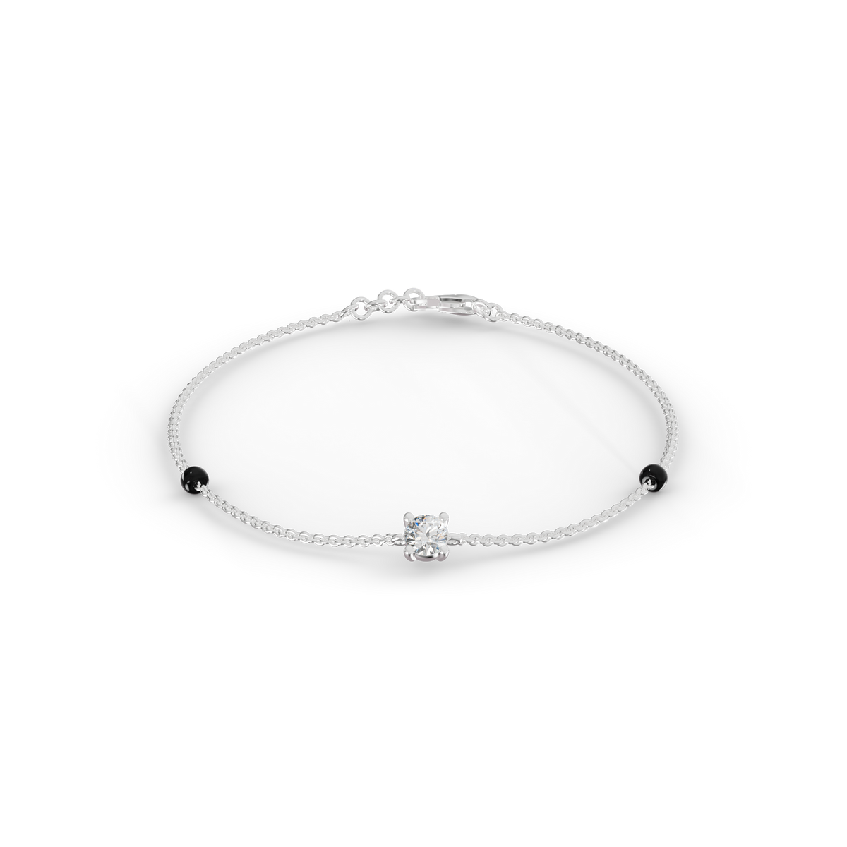 Guru Jewel's Simple Solitaire Diamond Bracelet for Her