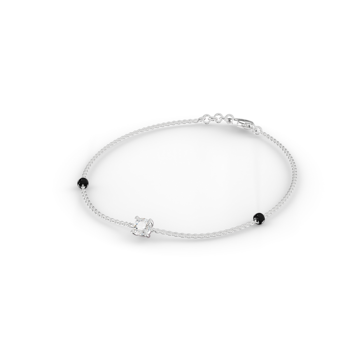 Guru Jewel's Simple Solitaire Diamond Bracelet for Her