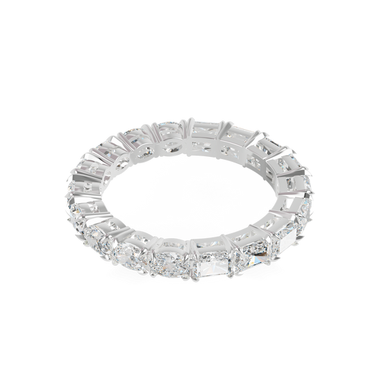 Exclusive Eternity Band 925 Silver And Diamond Studded Ladies Ring For Her