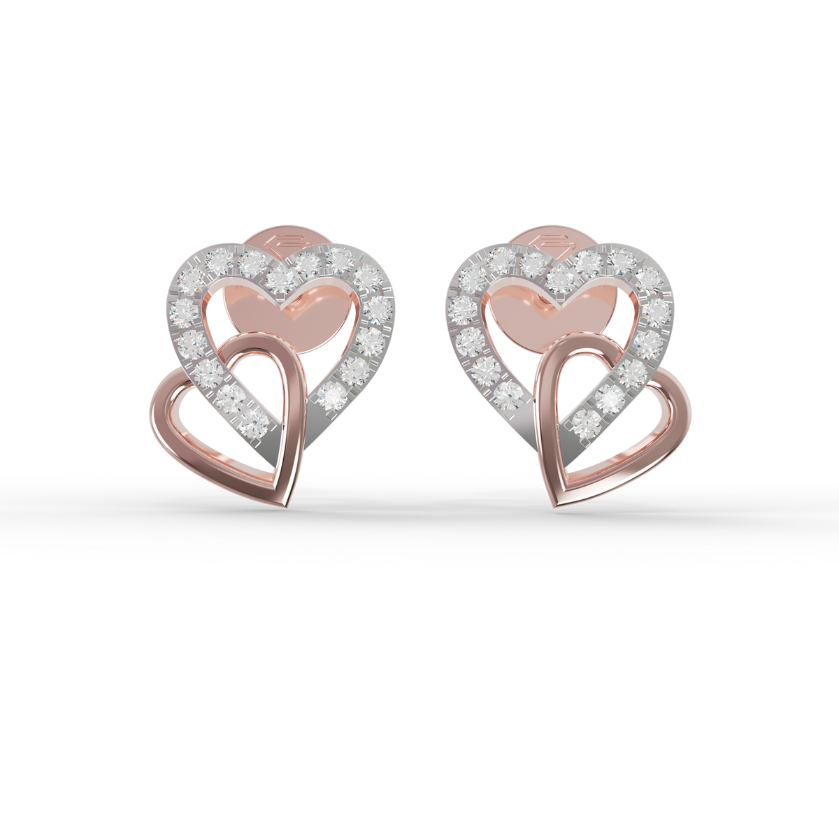 Guru Jewel's Sophisticated Intertwined Love-Motif Earrings for Her