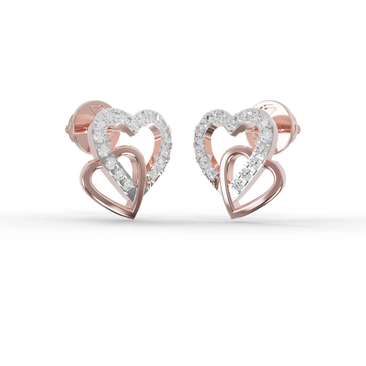 Guru Jewel's Sophisticated Intertwined Love-Motif Earrings for Her