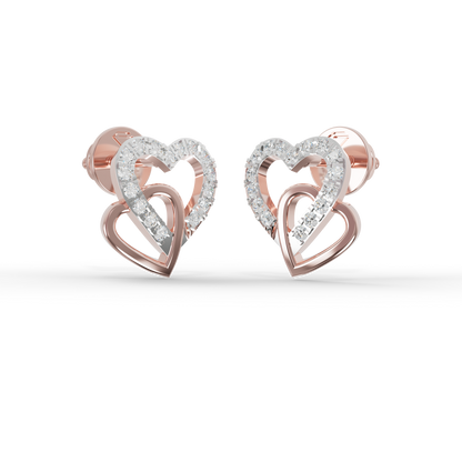 Guru Jewel's Sophisticated Intertwined Love-Motif Earrings for Her