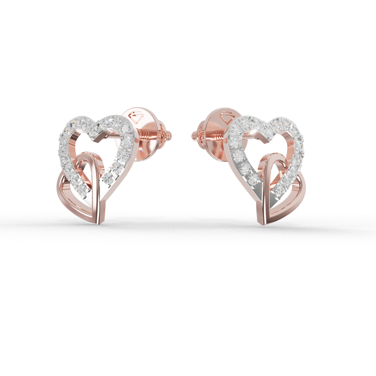 Guru Jewel's Sophisticated Intertwined Love-Motif Earrings for Her