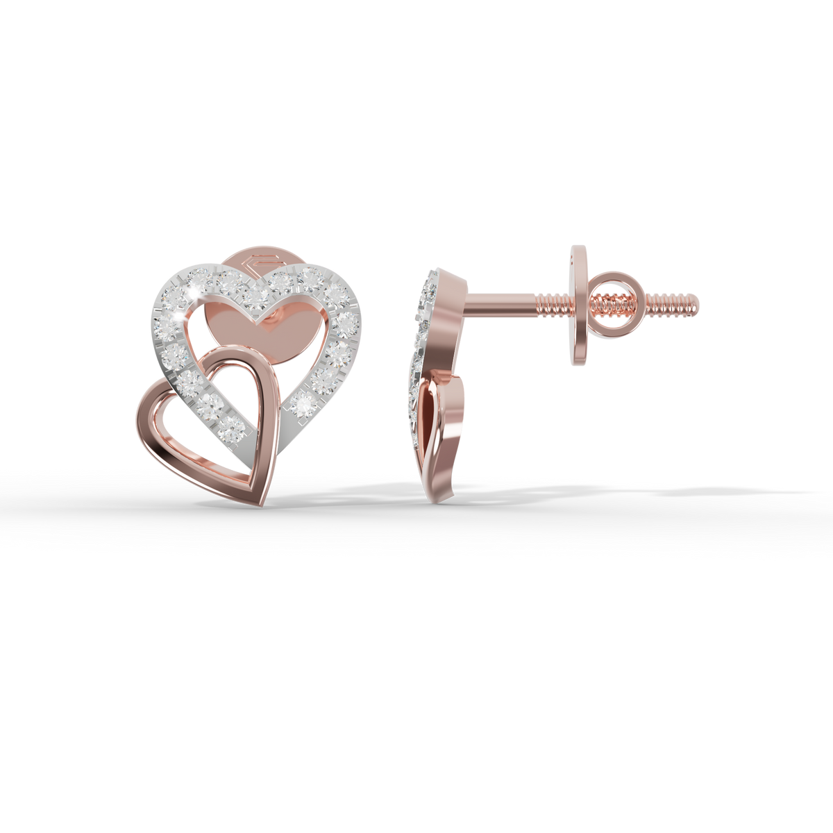 Guru Jewel's Sophisticated Intertwined Love-Motif Earrings for Her