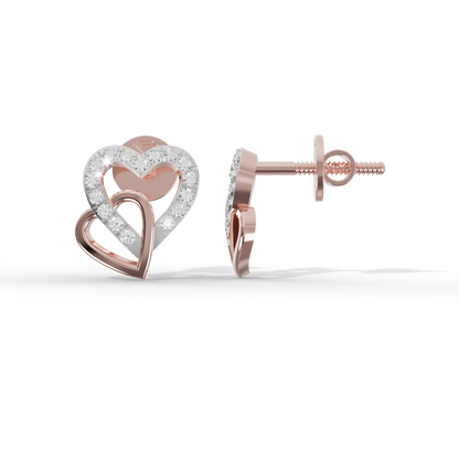 Guru Jewel's Sophisticated Intertwined Love-Motif Earrings for Her