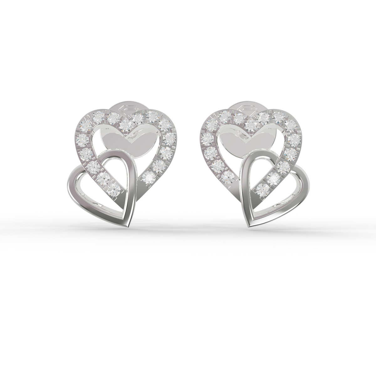 Guru Jewel's Sophisticated Intertwined Love-Motif Earrings for Her