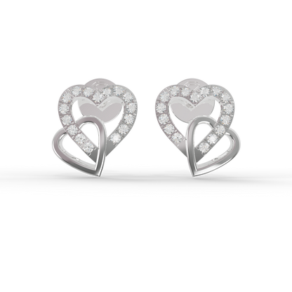 Guru Jewel's Sophisticated Intertwined Love-Motif Earrings for Her