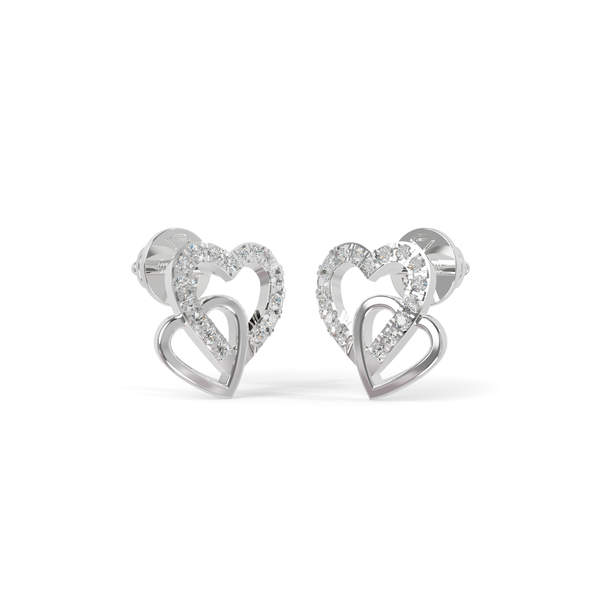 Guru Jewel's Sophisticated Intertwined Love-Motif Earrings for Her