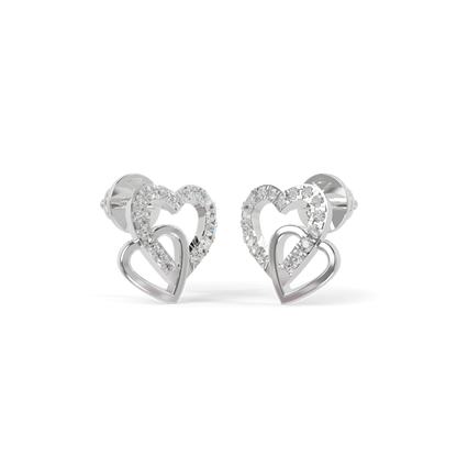 Guru Jewel's Sophisticated Intertwined Love-Motif Earrings for Her