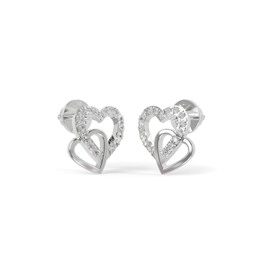 Guru Jewel's Sophisticated Intertwined Love-Motif Earrings for Her