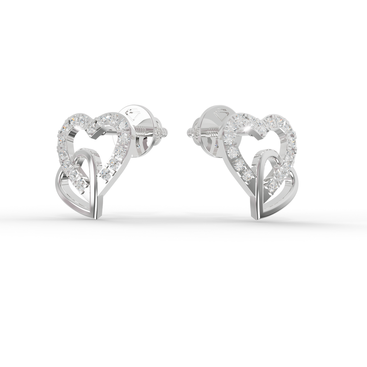 Guru Jewel's Sophisticated Intertwined Love-Motif Earrings for Her