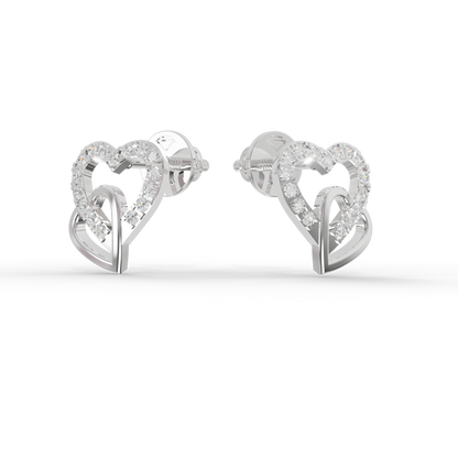 Guru Jewel's Sophisticated Intertwined Love-Motif Earrings for Her