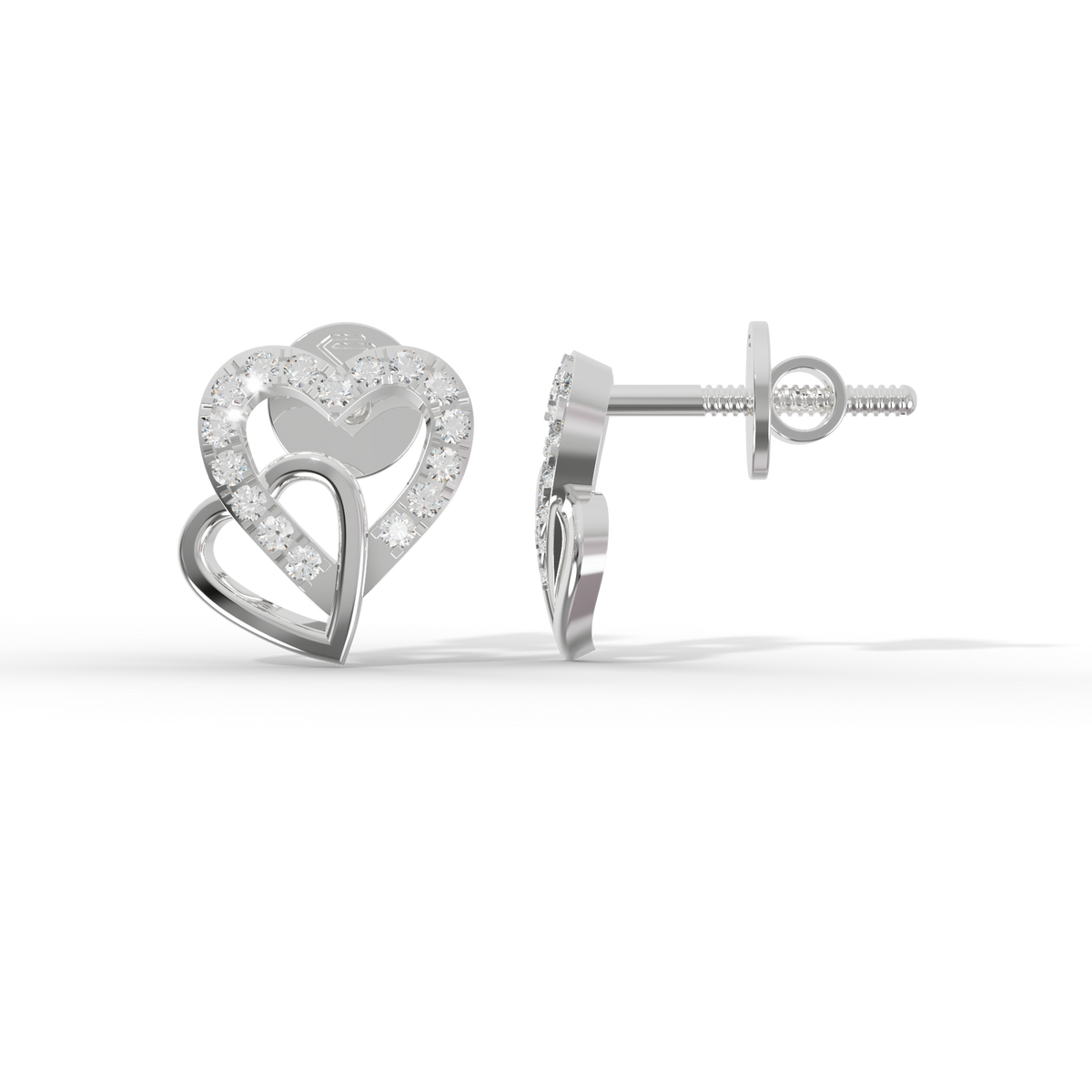 Guru Jewel's Sophisticated Intertwined Love-Motif Earrings for Her