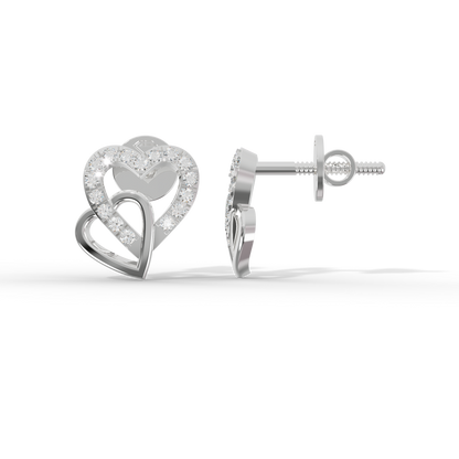 Guru Jewel's Sophisticated Intertwined Love-Motif Earrings for Her
