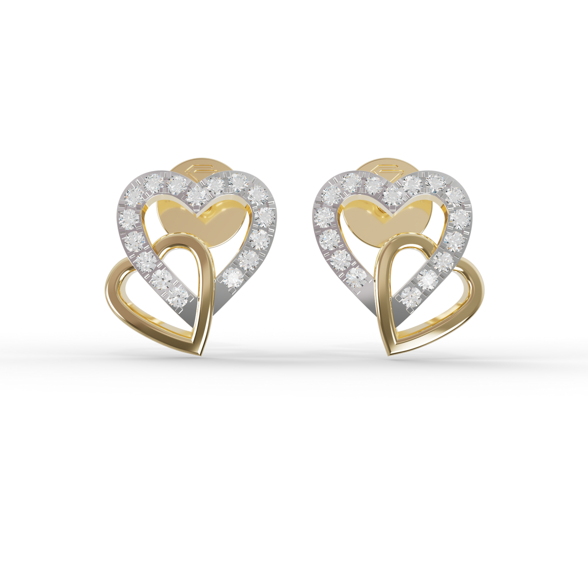Guru Jewel's Sophisticated Intertwined Love-Motif Earrings for Her