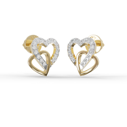 Guru Jewel's Sophisticated Intertwined Love-Motif Earrings for Her