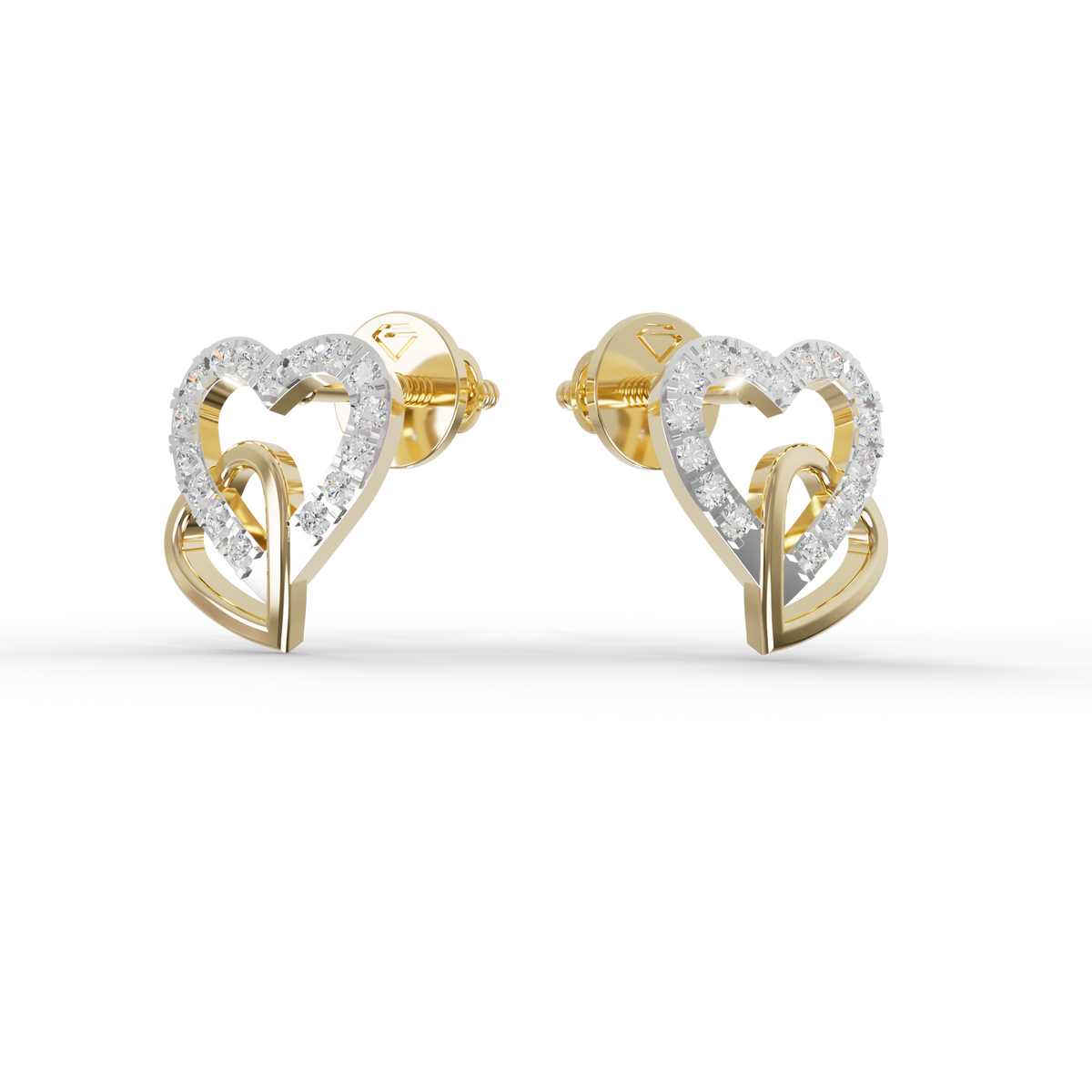Guru Jewel's Sophisticated Intertwined Love-Motif Earrings for Her