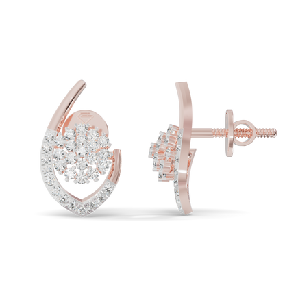 Guru Jewel's Elegant Oval Diamond Hoop Earrings for Her