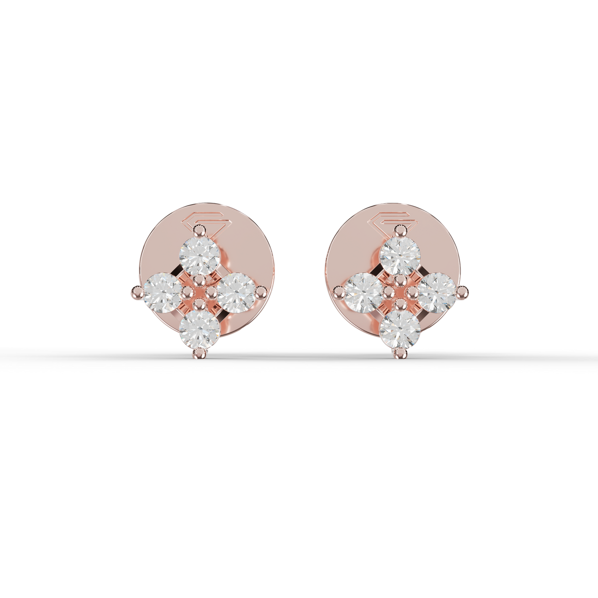 Guru Jewel's Warm Glow Four-Stone Blossom Earrings for Her